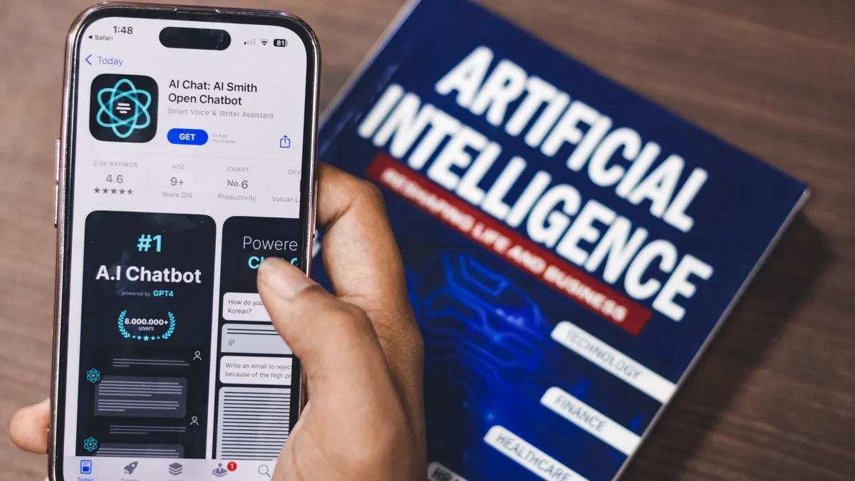 Affiliate Disclosure for AI Writing Reviews — Webpage of Ai Chatbot, a prototype AI Smith Open chatbot, is seen on the w